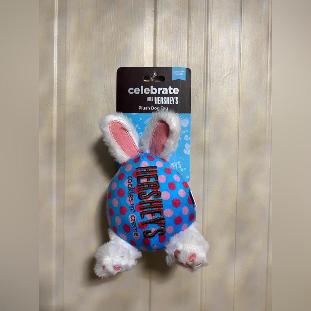 Hershey's Plush Dog Toy with Bunny Ears
